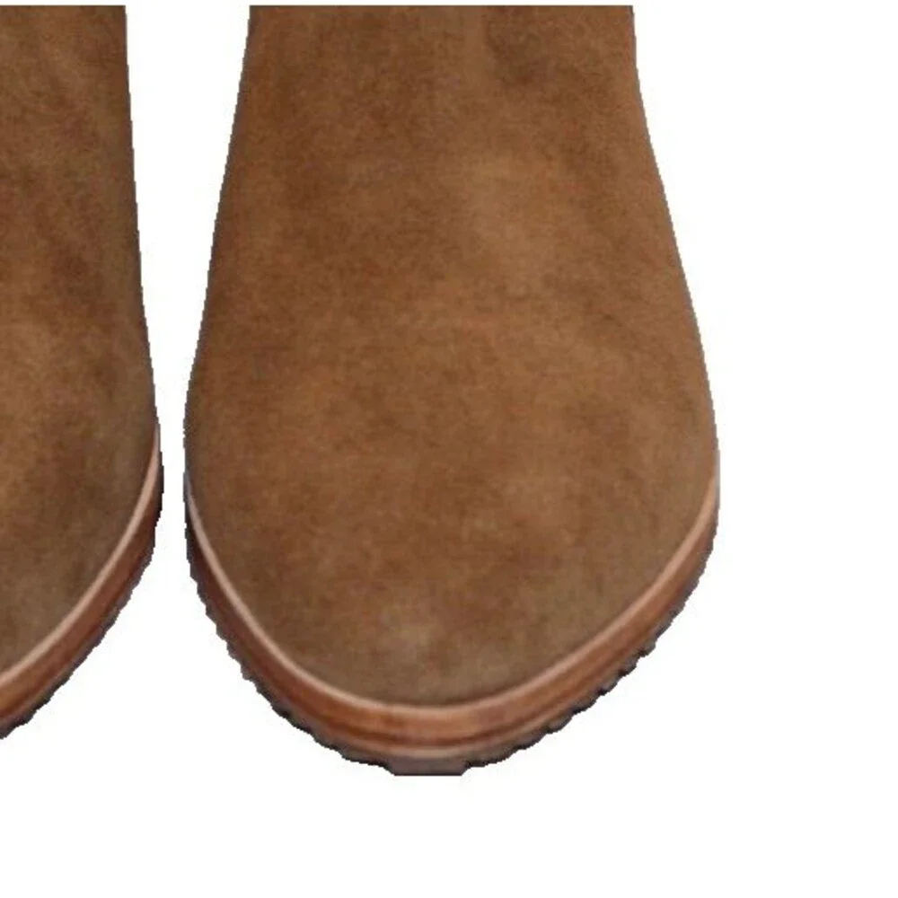 NISOLO Eva Chelsea Boot Classic‎ Taupe Suede Ankle Boots Size 8 NIB $228